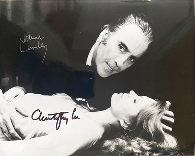 Christopher Lee and Joanna Lumley